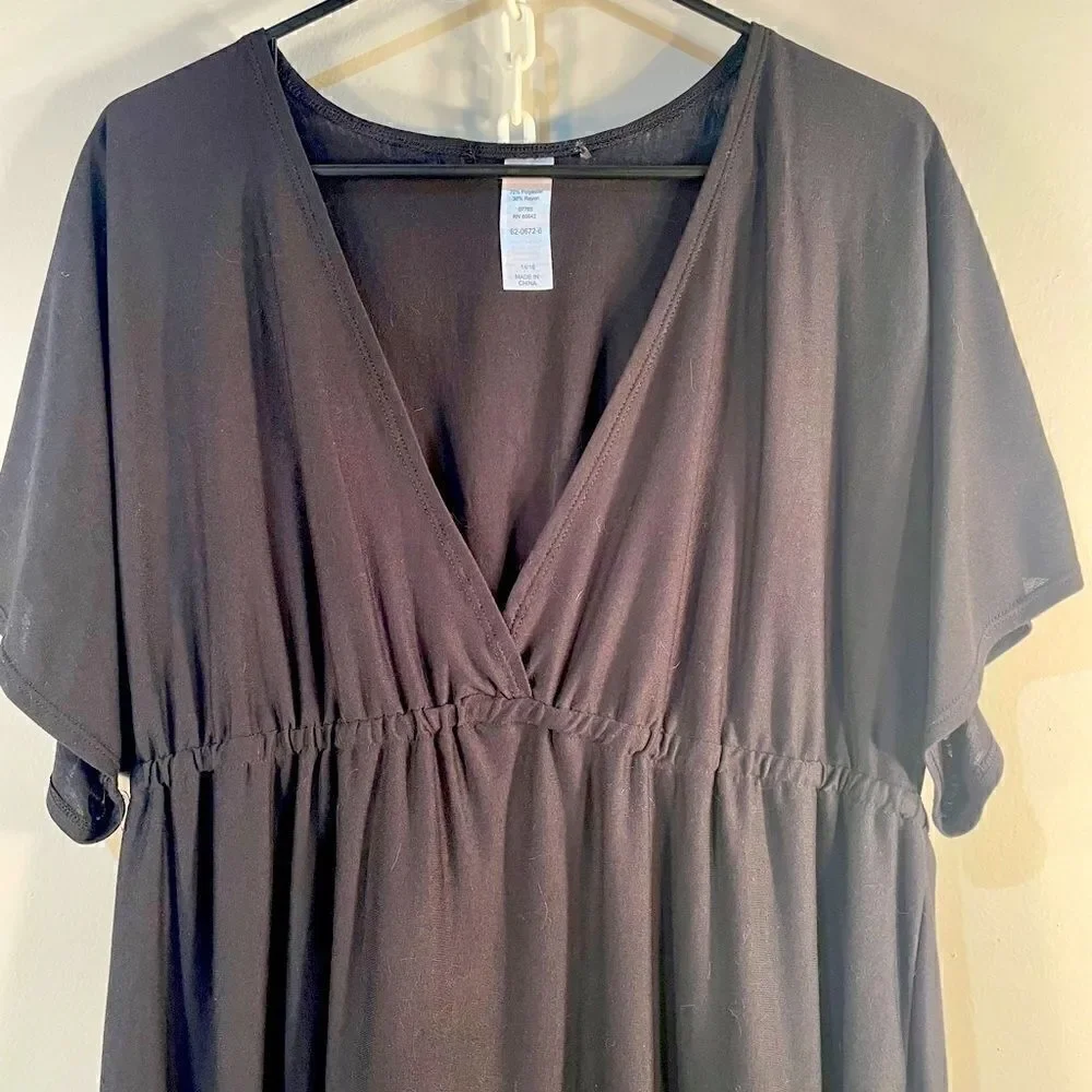 BLACK SWIM COVER UP BY SWIMSUITS  FOR ALL SIZE 14-16